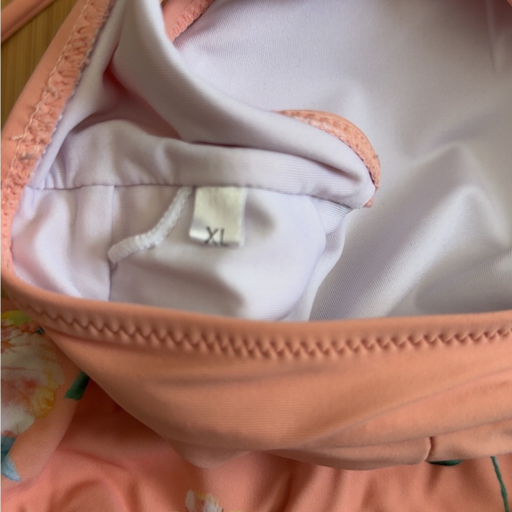 Peach Ruffle Bikini Set - Picture 5 of 5